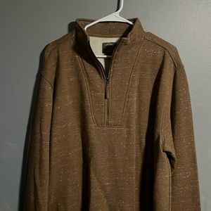 Brown/Tan 1/4 Zip, Size 2XL, Worn once.